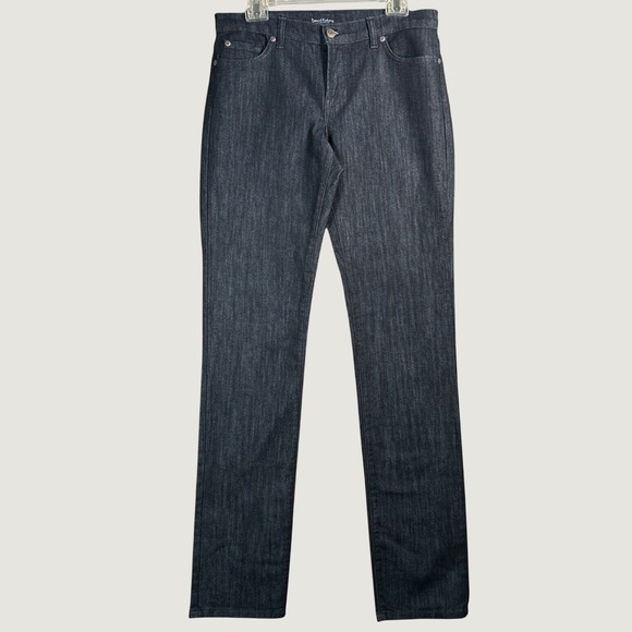 David Kahn Denim - David Kahn Jeanswear Womens Dark Wash Black Gray Denim Pants Boot Cut 30/(32)W